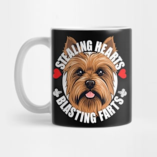 Funny Australian Terrier Stealing Hearts Blasting Farts Dog Cute Puppy Mug